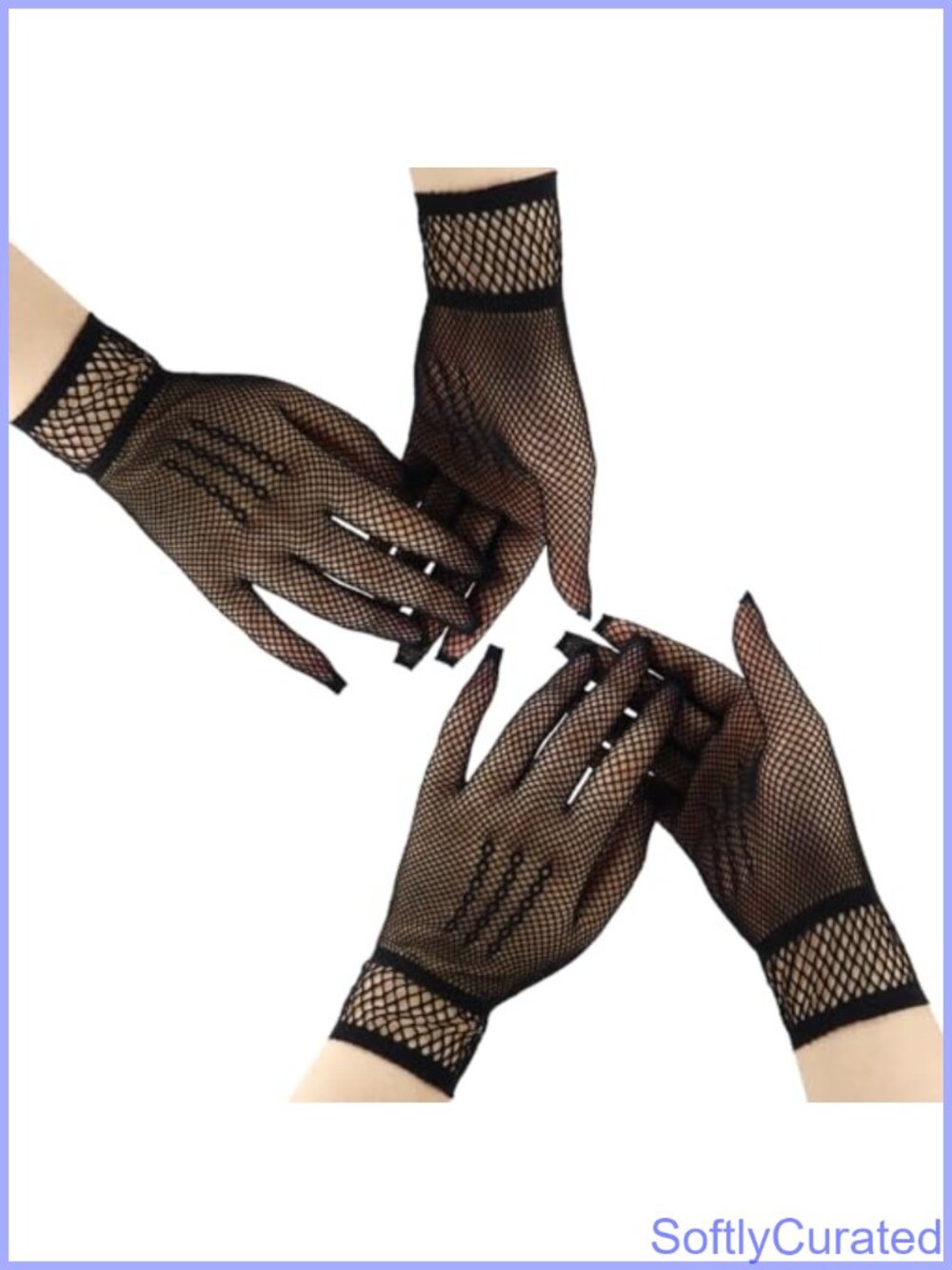 Short Stretch Mesh Fishnet Gloves Wrist Length for Weddings Cosplay